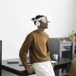 Person using AI tech in daily life 2025